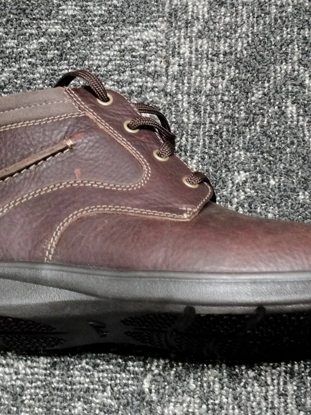 Clark’s Cotrell Rise Brown Oily Leather Lace Up Chukka Boots Size 12 M Men's NEW